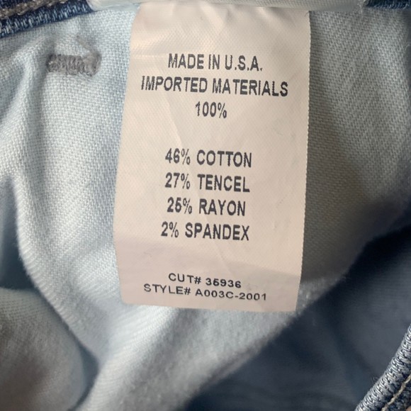 Agolde Women Sophie High Rise Distressed Skinny Jeans Size 25 Blue Stretch Denim - Picture 6 of 16